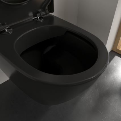 Villeroy & Boch 5614R0R7 - Vas WC suspendat SUBWAY ceramică/negru