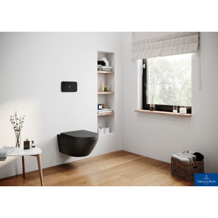 Villeroy & Boch 5614R0R7 - Vas WC suspendat SUBWAY ceramică/negru