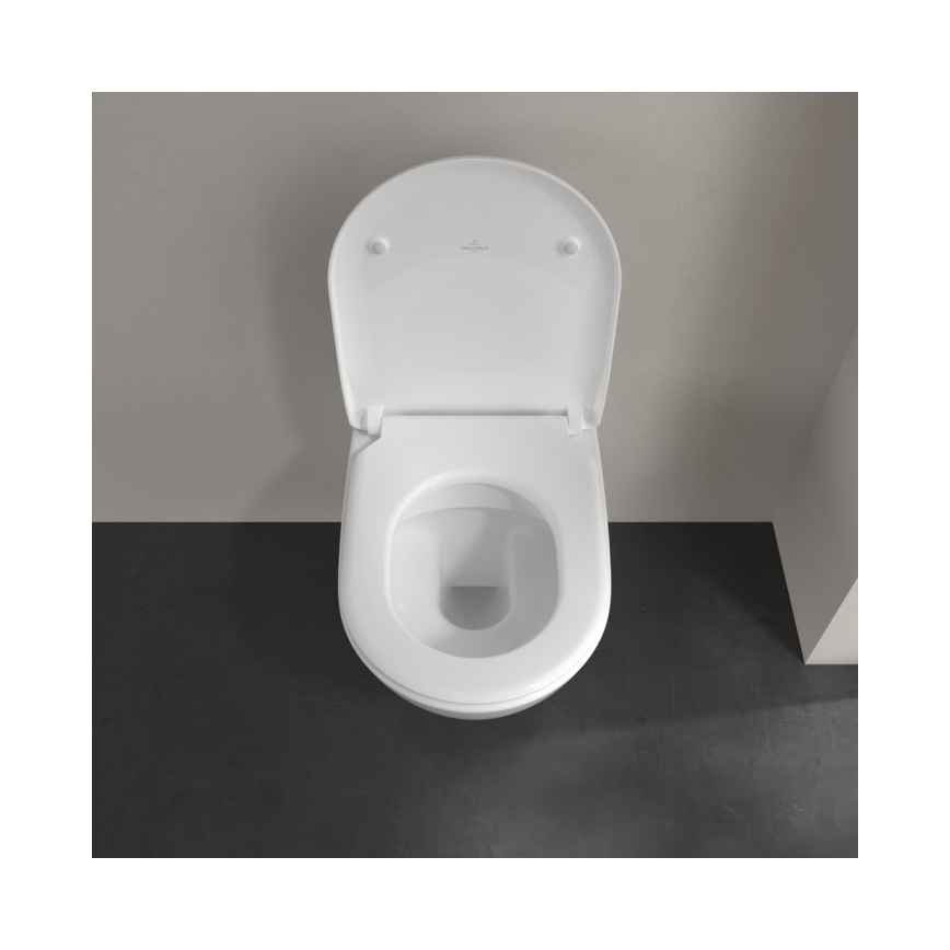 Villeroy & Boch 5614R2R1 - Vas WC suspendat SUBWAY 2.0 cu capac SoftClose, ceramică/albă
