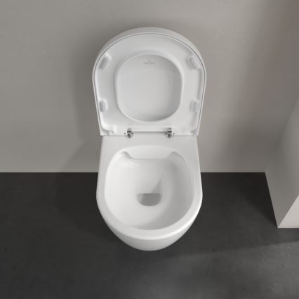 Villeroy & Boch 5656HR01 - Vas WC suspendat AVENTO cu capac SoftClose, din ceramică, alb