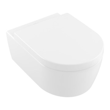 Villeroy & Boch 5656HRR1 - Vas WC suspendat AVENTO cu capac SoftClose, ceramică, alb