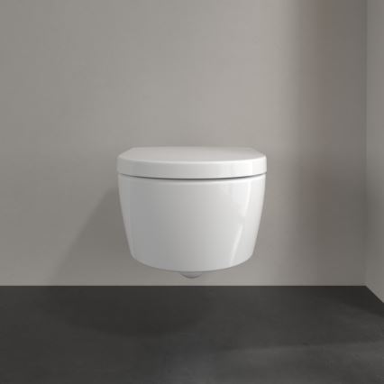 Villeroy & Boch 5656HRR1 - Vas WC suspendat AVENTO cu capac SoftClose, ceramică, alb