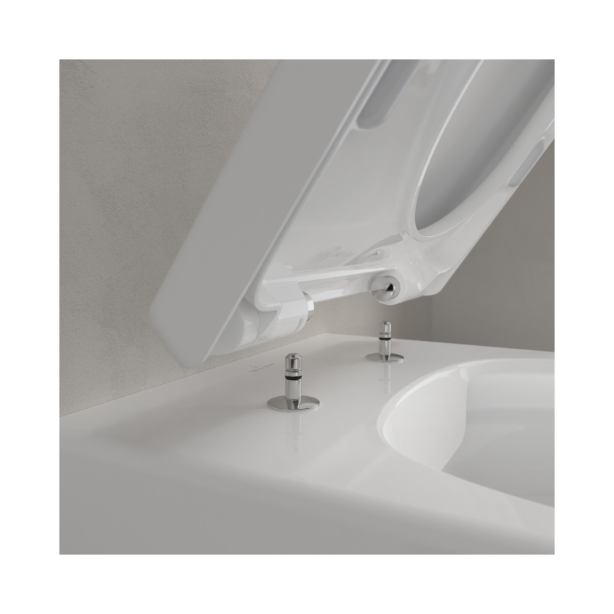 Villeroy & Boch 5656HRR1 - Vas WC suspendat AVENTO cu capac SoftClose, ceramică, alb