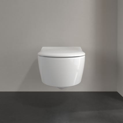 Villeroy & Boch 5656RSR1 - Vas WC suspendat AVENTO cu capac SoftClose, ceramică/alb