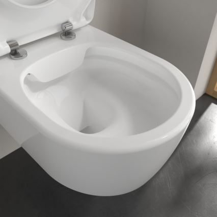 Villeroy & Boch 5656RSR1 - Vas WC suspendat AVENTO cu capac SoftClose, ceramică/alb