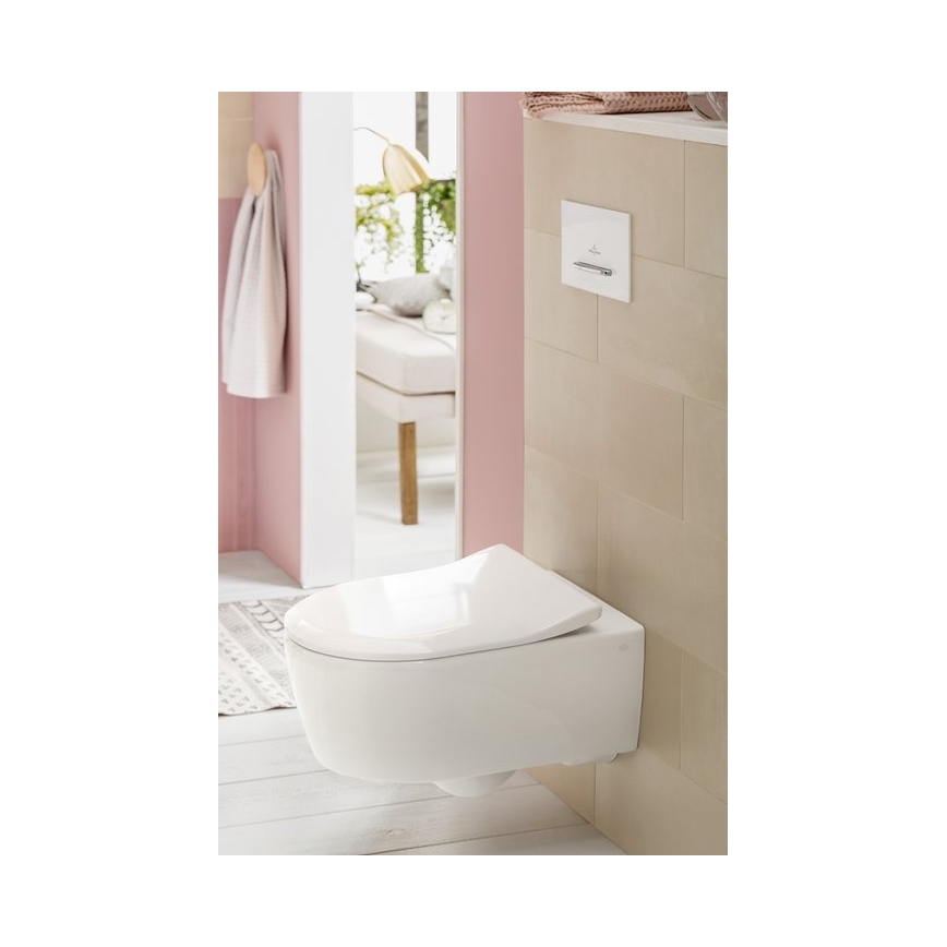 Villeroy & Boch 92216168 - Placă de acționare VICONNECT, alb/crom lucios