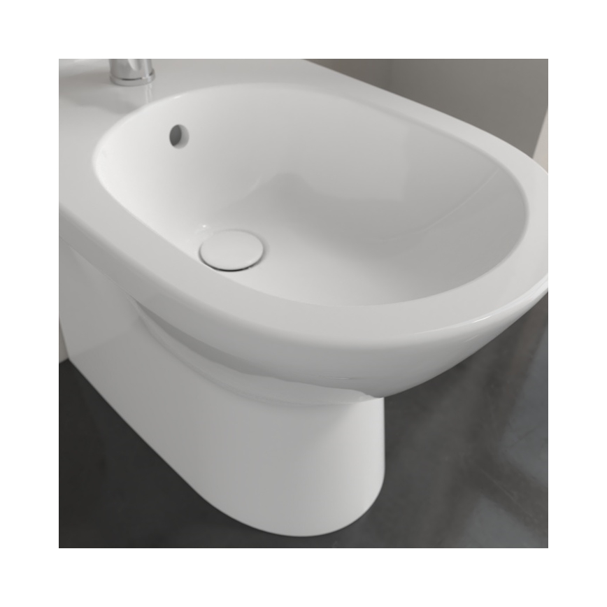 Villeroy & Boch O.NOVO 54610001 - Bideu pe podea, 57 x 36 cm, ceramică, alb