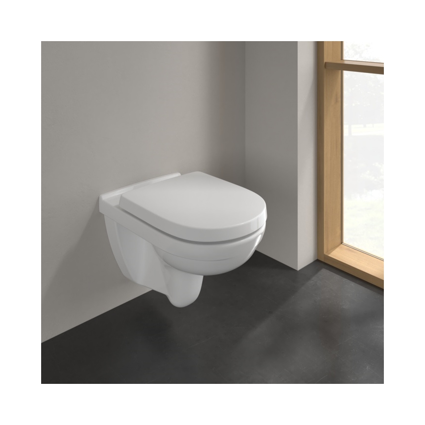 Villeroy & Boch 5660HR01 - Vas WC suspendat O.NOVO cu capac SoftClose, ceramică albă