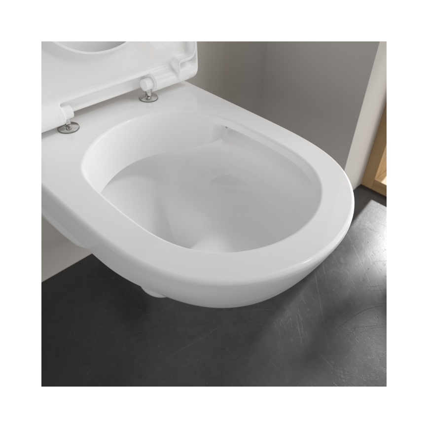 Villeroy & Boch 5660HR01 - Vas WC suspendat O.NOVO cu capac SoftClose, ceramică albă