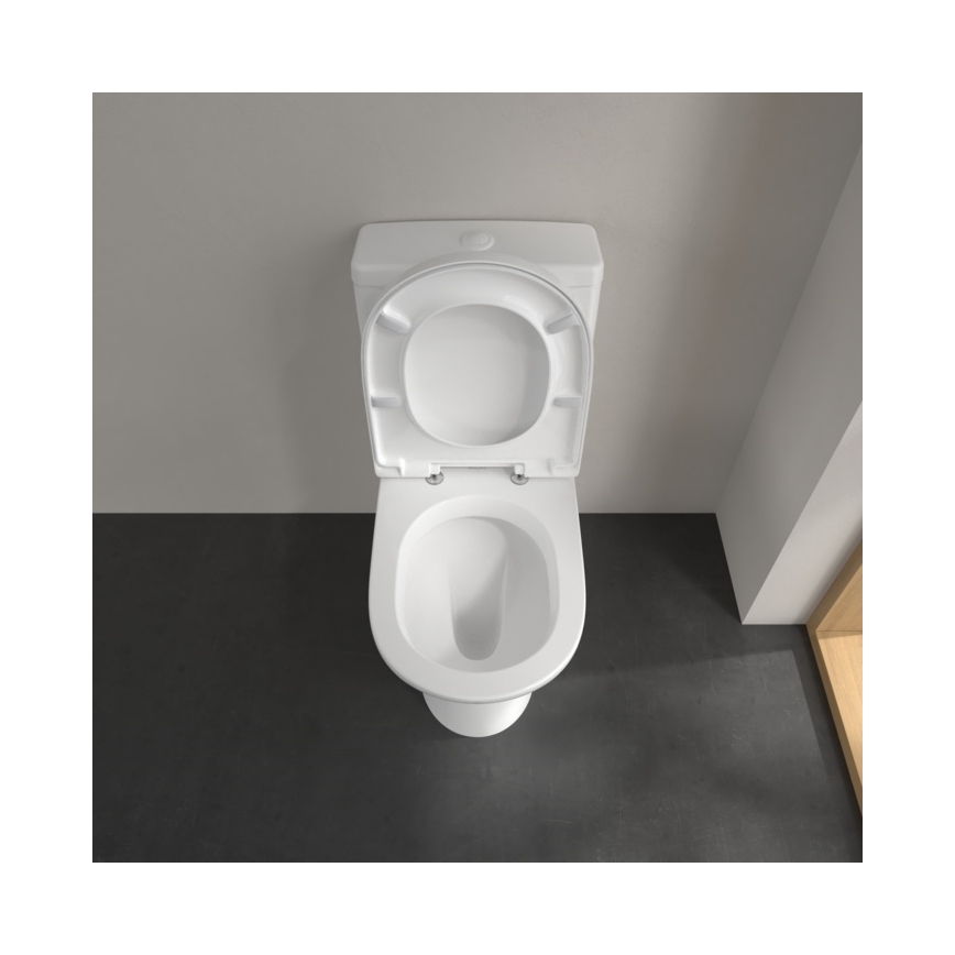 Villeroy & Boch O.NOVO - vas WC combinat din ceramică, alb, 56581001