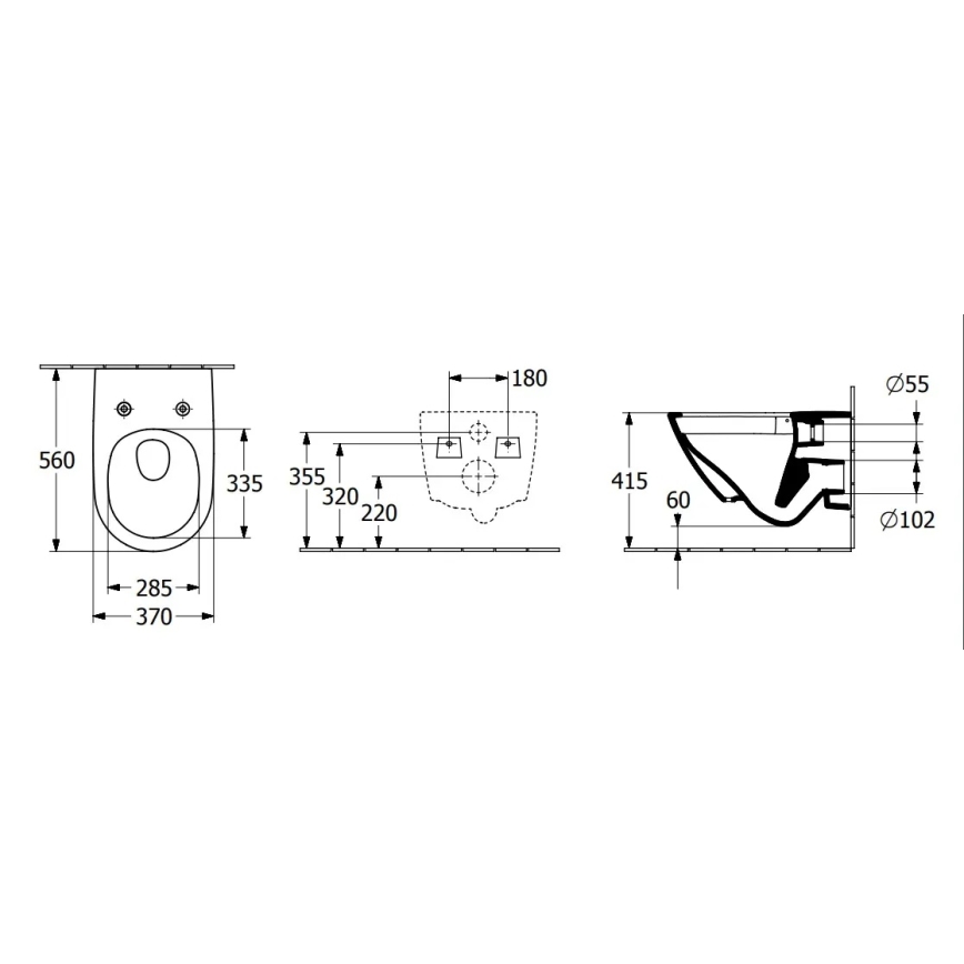 Villeroy & Boch SUBWAY 3.0 4670T0R1 - vas WC suspendat, ceramică, alb