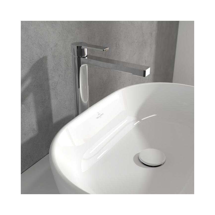 Villeroy & Boch TVW10300500061 - Baterie pentru lavoar + ventil de scurgere ARCHITECTURA, 32,9 cm, crom lucios