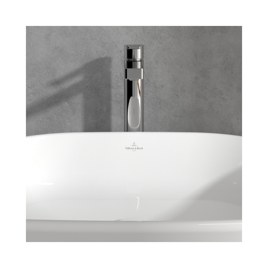 Villeroy & Boch TVW10300500061 - Baterie pentru lavoar + ventil de scurgere ARCHITECTURA, 32,9 cm, crom lucios