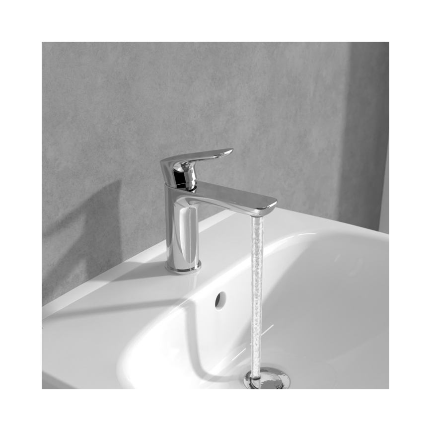 Villeroy & Boch TVW10400300161 - Baterie pentru lavoar O.NOVO, 15,5 cm, crom lucios