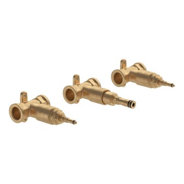 Villeroy & Boch TVW10610B15200 - Unitate de montaj încastrată pentru baterie cu 3 orificii LOOP&FRIENDS, din alamă