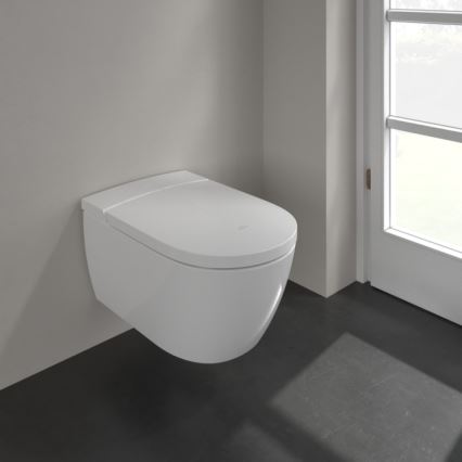 Villeroy & Boch V0E100R1 - Bideu suspendat cu capac SoftClose VICLEAN ceramică/alb + telecomandă