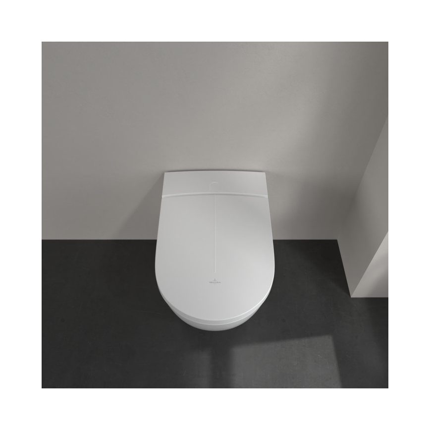 Villeroy & Boch V0E100R1 - Bideu suspendat cu capac SoftClose VICLEAN ceramică/alb + telecomandă