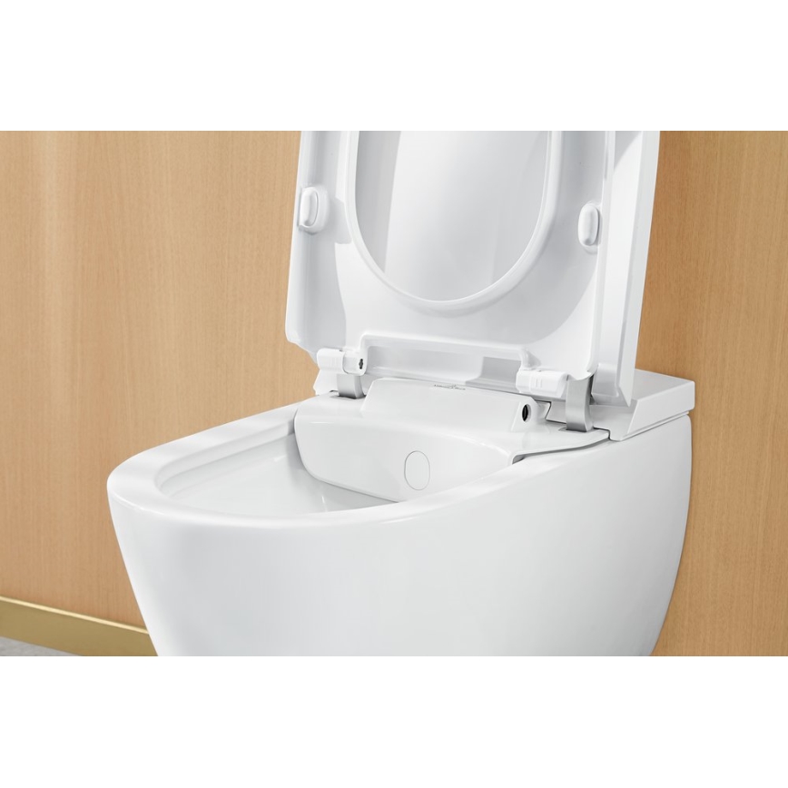 Villeroy & Boch V0E100R1 - Bideu suspendat cu capac SoftClose VICLEAN ceramică/alb + telecomandă