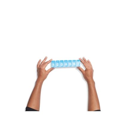 Vitility - Dozator săptămânal de medicamente, albastru