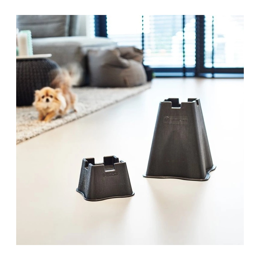 Vitility - Set de 4 suporturi pentru ridicarea patului, 7 cm, negre