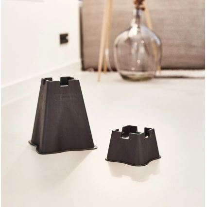 Vitility - Set de 4 suporturi pentru ridicarea patului, 7 cm, negre