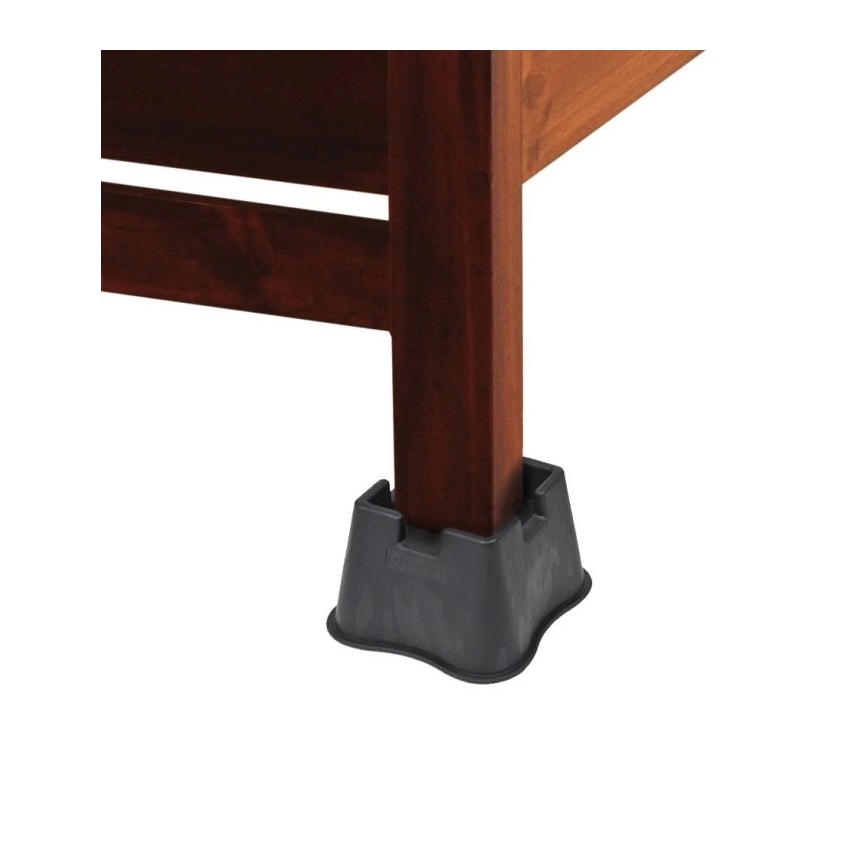 Vitility - Set de 4 suporturi pentru ridicarea patului, 7 cm, negre