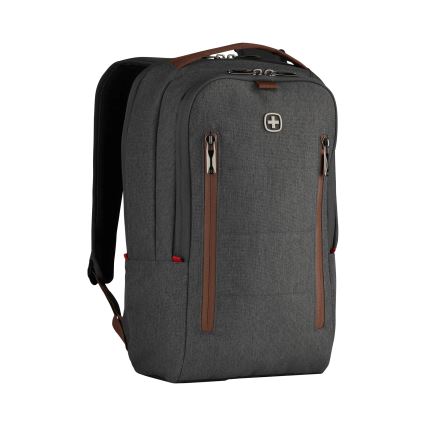 Wenger - Rucsac pentru laptop 15 l 16 cu buzunar pentru tabletă 12 + geantă crossbody City Upgrade 2în1 gri