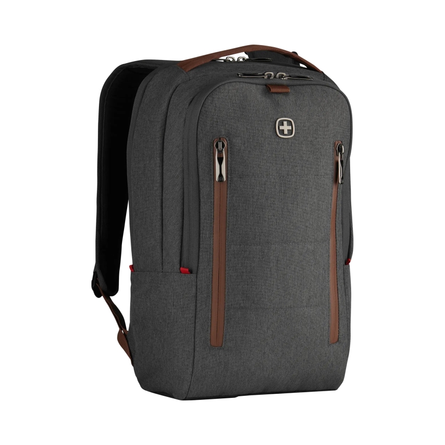 Wenger - Rucsac pentru laptop 15 l 16 cu buzunar pentru tabletă 12 + geantă crossbody City Upgrade 2în1 gri