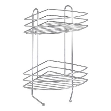 WENKO 15498100 - Raft de colț EXCLUSIVE, 23 x 30,5 cm, crom lucios