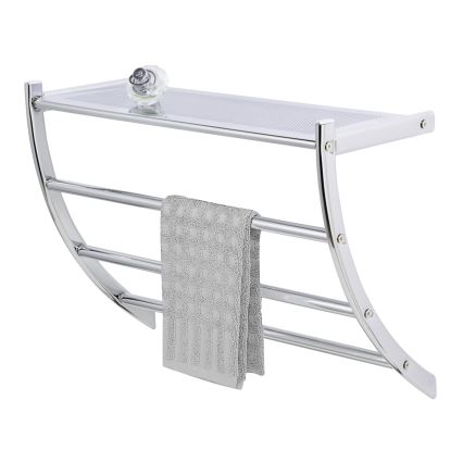 WENKO 15578100 - Suport pentru prosoape PESCARA, 56x46 cm, crom lucios