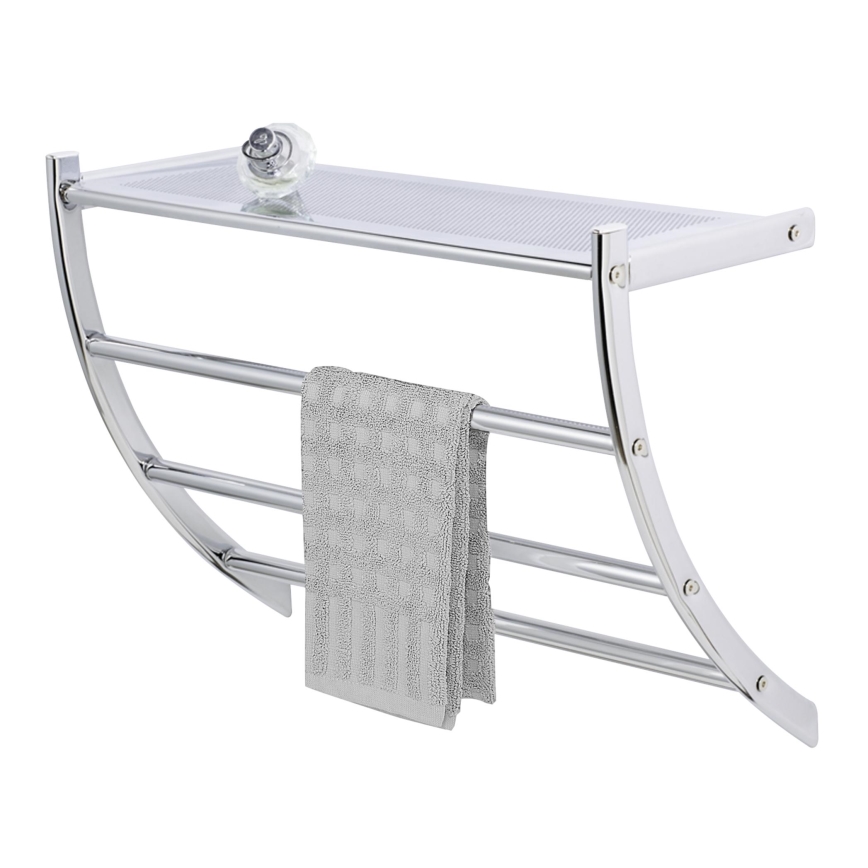 WENKO 15578100 - Suport pentru prosoape PESCARA, 56x46 cm, crom lucios