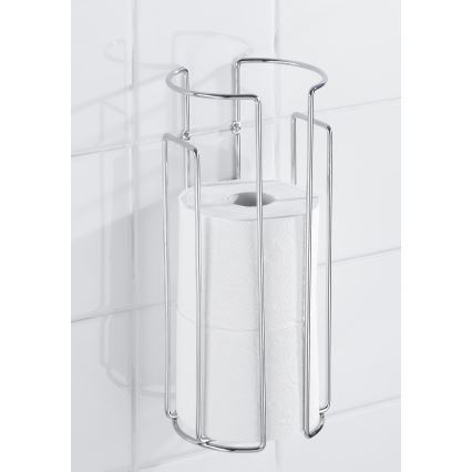 WENKO 16825100 - Suport pentru hârtie igienică MILANO, 13,5 x 32 cm, crom lucios