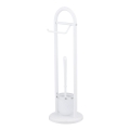 WENKO 17092100 - Perie WC SIENA, 19 x 63 cm, alb/satinat