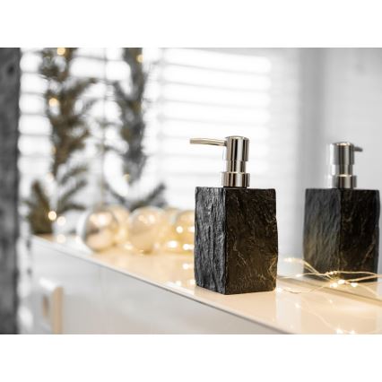 WENKO 17921100 - Dozator de săpun SLATE ROCK 250 ml, antracit
