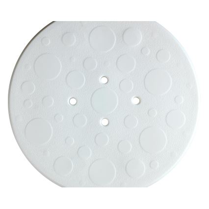 WENKO 1792921100 - Taburet SECURA, 45,5 x 45,5 cm, alb/argintiu/gri