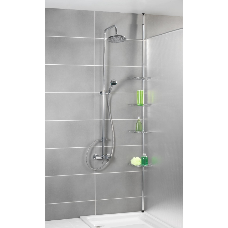 WENKO 18596100 - Element de colț PREA 28x200 cm inox/crom lucios