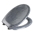 WENKO 18902100-WC Capac WC OTTANA 44,5 x 37,5 cm, granit/gri/argintiu