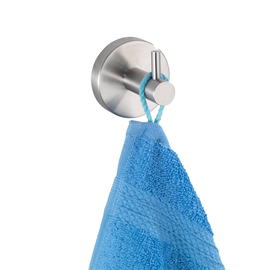 WENKO 19621100 - Cârlig BOSIO MATT, inox/argintiu, 5,5 x 5,5 cm