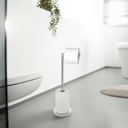 WENKO 19637100 - Suport pentru hârtie igienică 21x55 cm inox/argintiu