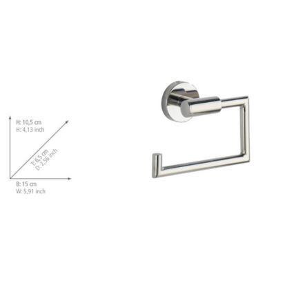WENKO 20216100 - Suport hârtie igienică BOSIO SHINE 15x10,5 cm inox/argintiu