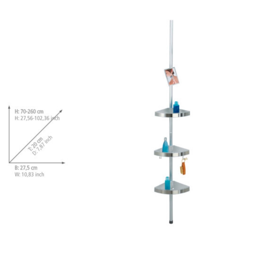 WENKO 20349100 - Profil de colț PREMIUM 27,5 x 260 cm, satinat