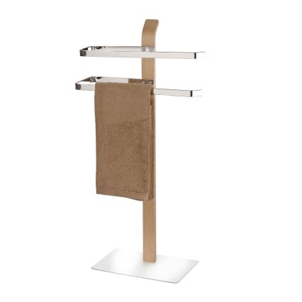 Suport pentru prosoape WENKO SAMONA 20396100, 40,5 x 79,5 cm, crom lucios/maro