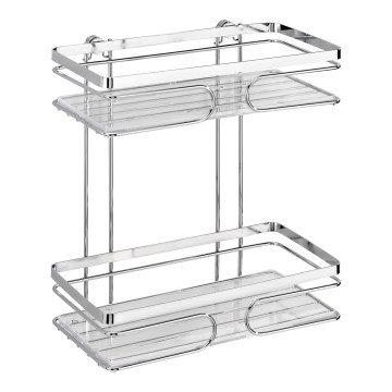 WENKO 20410100 - Raft PREMIUM din oțel inoxidabil, 24 x 27 cm, inox/argintiu