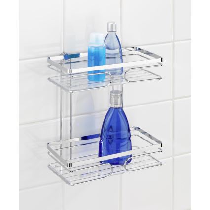 WENKO 20410100 - Raft PREMIUM din oțel inoxidabil, 24 x 27 cm, inox/argintiu