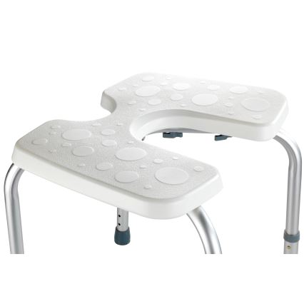 WENKO 206051100 - Scaun SECURA 46x53,5 cm alb/argintiu