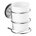 WENKO 20880100 - Pahar VACUUM-LOC MILAZZO 7,5x11,5 cm, lucios, crom/alb