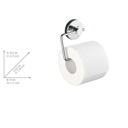 WENKO 20899100 - Suport pentru hârtie igienică VACUUM-LOC MILAZZO 13x10,5 cm crom lucios