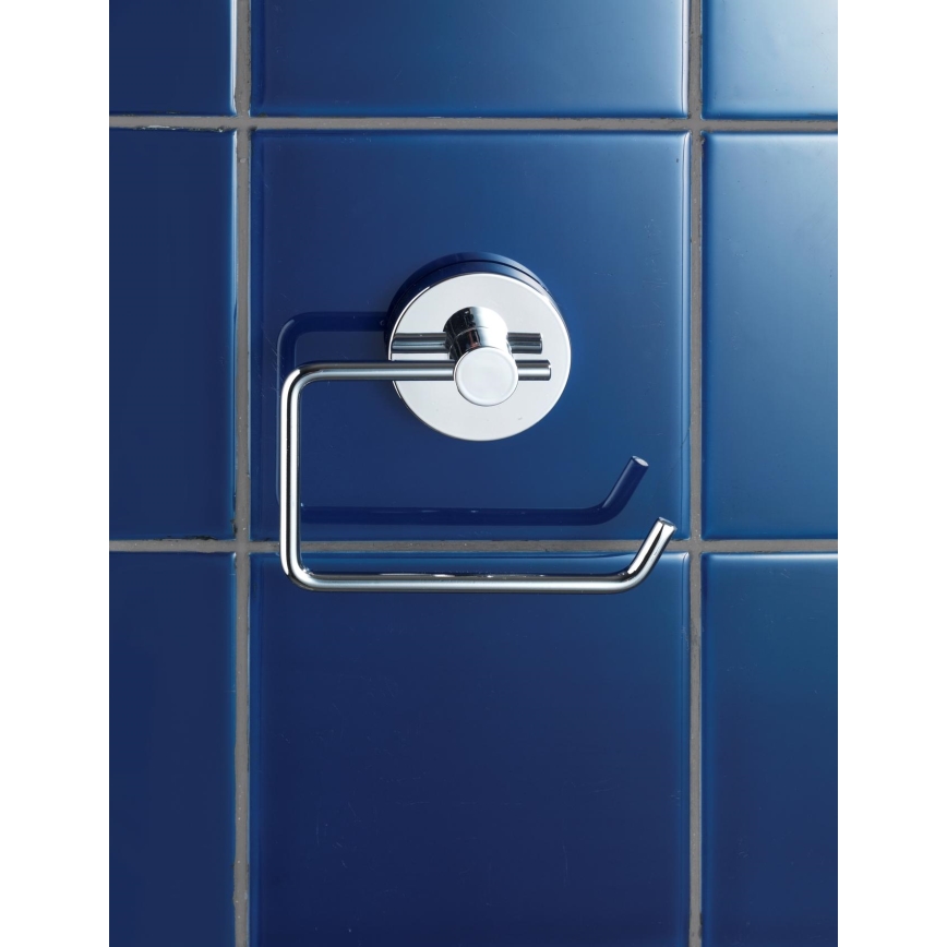 WENKO 20899100 - Suport pentru hârtie igienică VACUUM-LOC MILAZZO 13x10,5 cm crom lucios