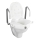 WENKO 20924100-Capac WC SECURA 55x47,5 cm alb/argintiu