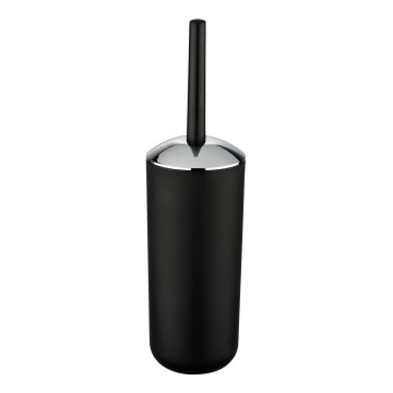 WENKO 21210100 - Perie WC BRASIL 10x37 cm neagră/crom lucios
